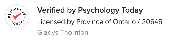 Verified by Psychology Today - Licensed by Province of Ontario